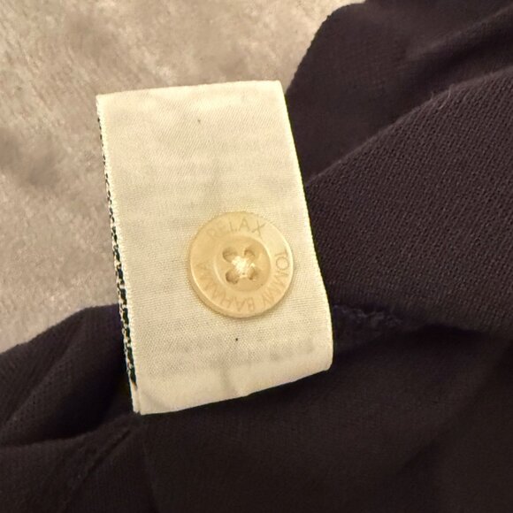 Tommy Bahama Mens Size M Shirt Black Embroidered Logo Short Sleeve Relax Fit - Picture 10 of 10